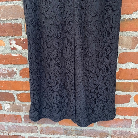 J.Crew Pamela Lace Maxi Dress Gown Black Size 8 Formal Wedding Guest - Picture 10 of 10